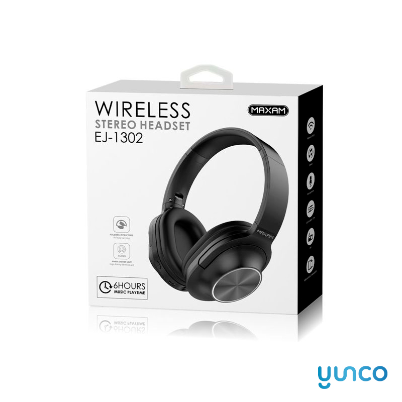 Auriculares Estéreo Inalámbricos Negros V5.0 200mAh