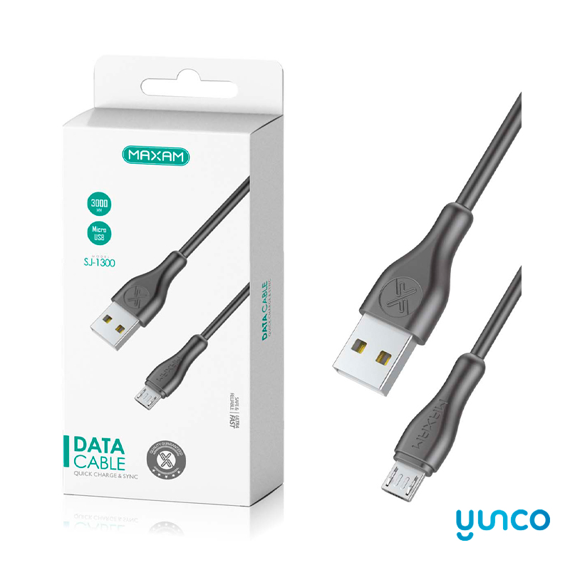 Cable USB para Android 2A 3M Negro