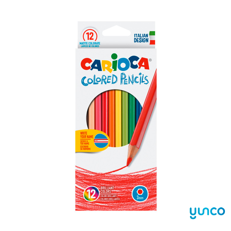 Caja 12 Lápices Colores Carioca