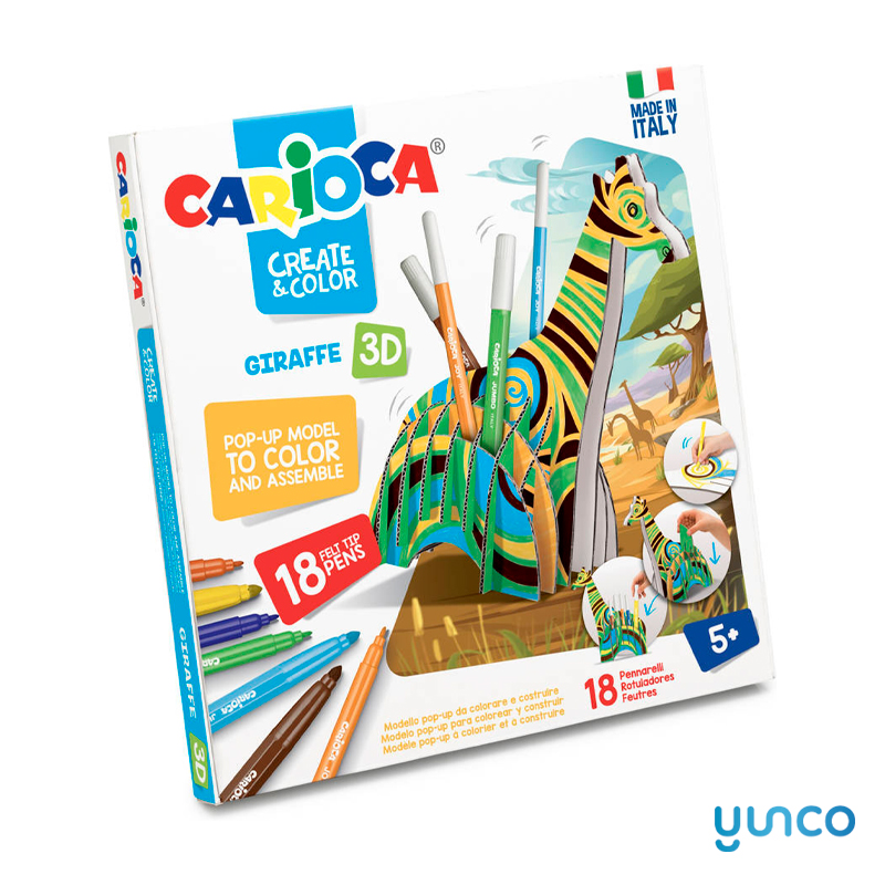 CARIOCA Create & Color 3D Giraffe Juguetes