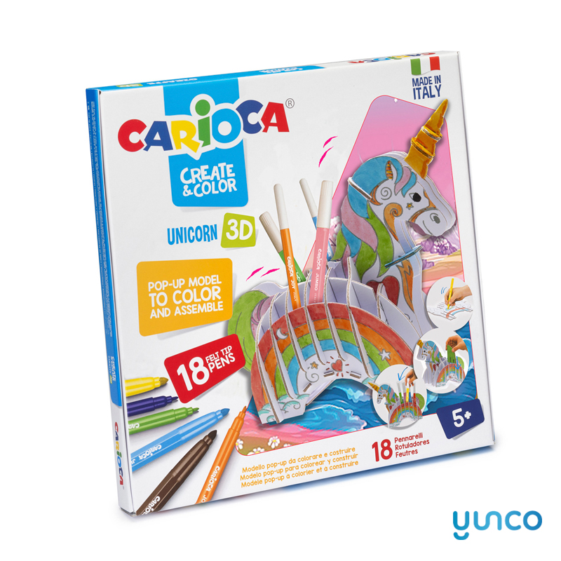 CARIOCA Create & Color 3D Unicorn Juguetes