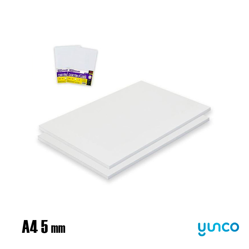 Cartón pluma blanco A4 5mm