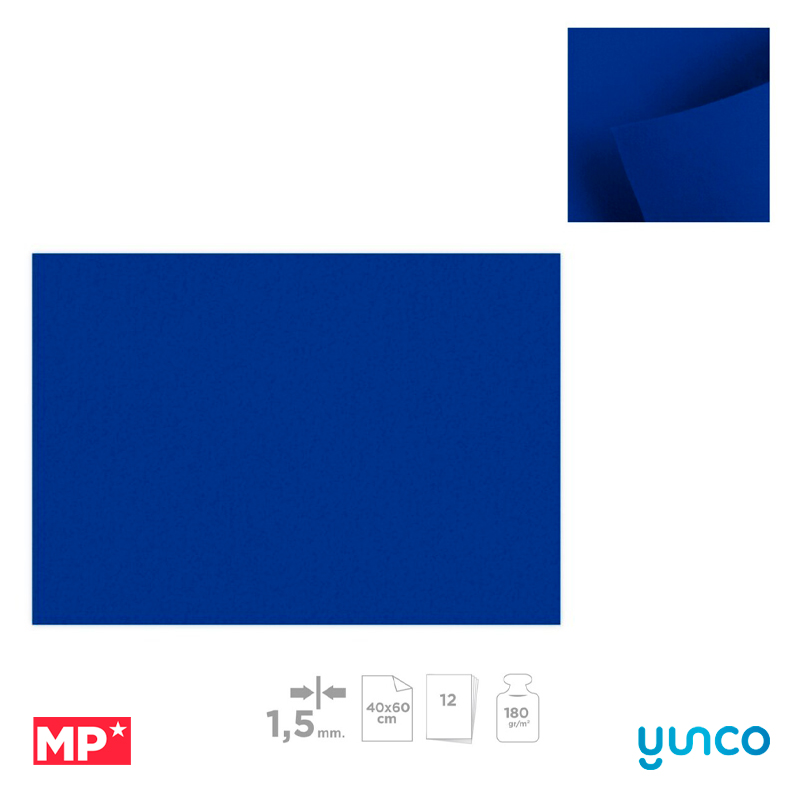 Fieltro 40X60Cm Color Azul Oscuro Mp