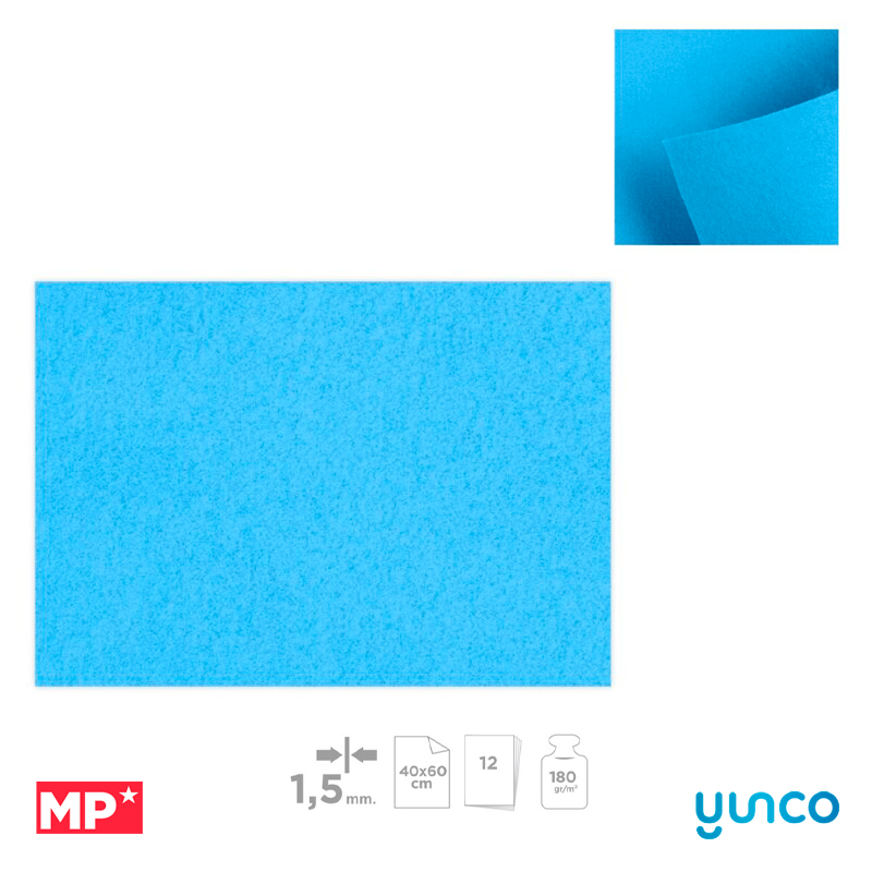 Fieltro 40X60Cm Color Azul Palido Mp