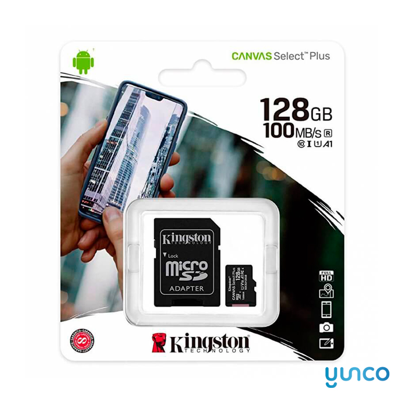 Kingston Tarjeta MicroSD Xc 128GB Clase 10 SDCS2/128GB