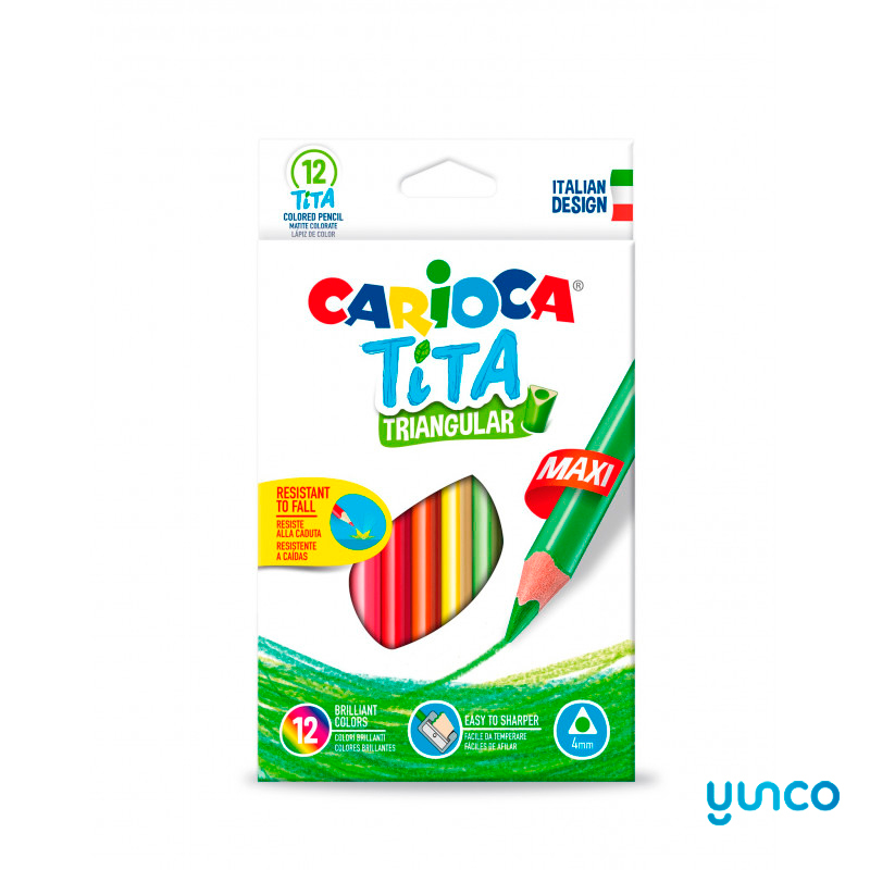 Lapices De Colores Carioca Tita Maxi Caja 12Uds.