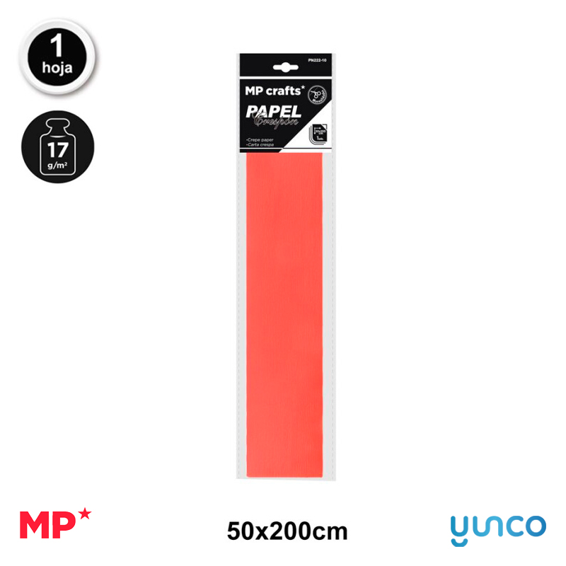 Papel Crespon 50x200cm 1Ud Coral