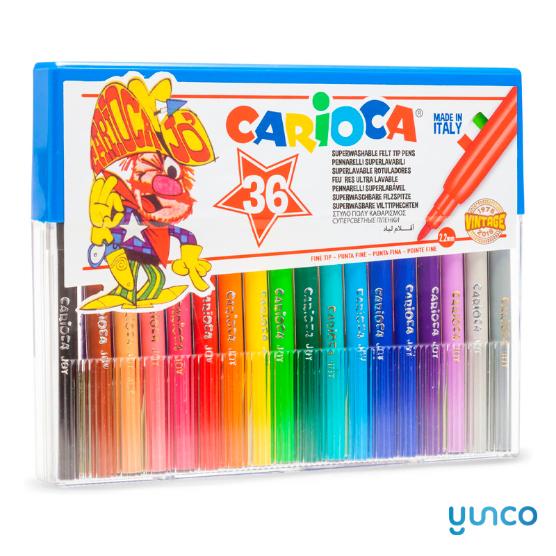 Rotulador Carioca Joy Cristal Caja de 36 Colores