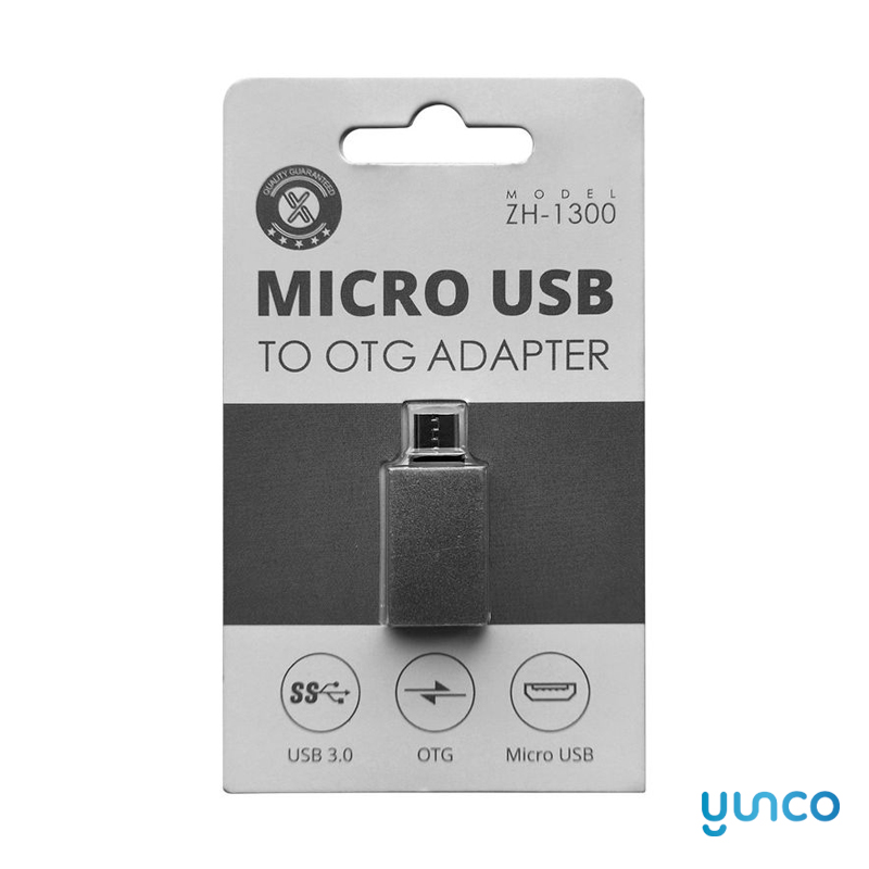 ZH-1300 Adaptador Micro USB a OTG Gris 3.0